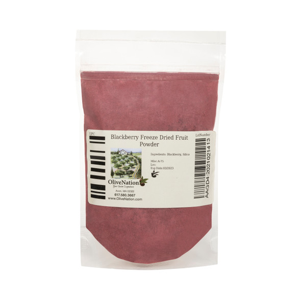 Packaged Blackberry Freeze Dried Fruit Powder