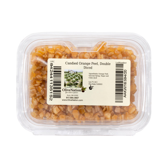 Packaged Candied Orange Peel, Double Diced