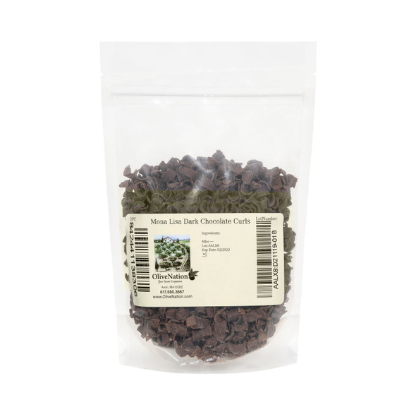 Packaged Mona Lisa Dark Chocolate Curls