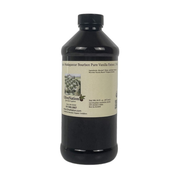 4 ounce bottle of Organic Madagascar Bourbon Pure Vanilla Extract