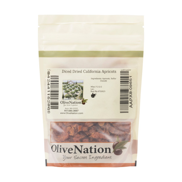 Packaged Diced Dried California Apricots