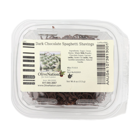 Packaged Dark Chocolate Spaghetti Shavings