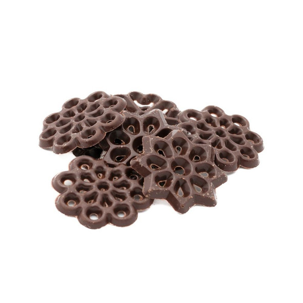 Chocolate Filigree Decorations, Round