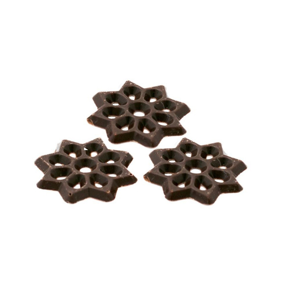 Chocolate Filigree Decorations, Round