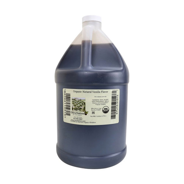 Gallon Jug of Organic Natural Vanilla Flavor