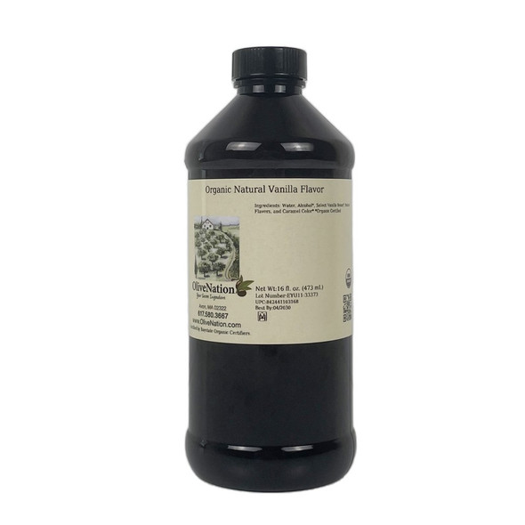 16 ounce bottle of Organic Natural Vanilla Flavor