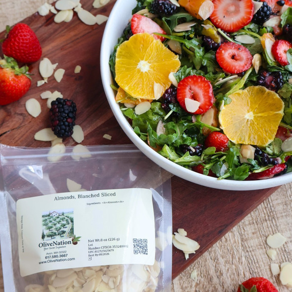 Salad with Blached Sliced Almonds toppings