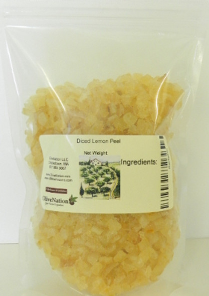 Candied Lemon Peel, Double Diced