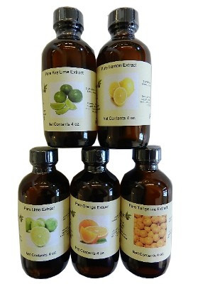 Set of 5 Citrus Extracts 4 oz each