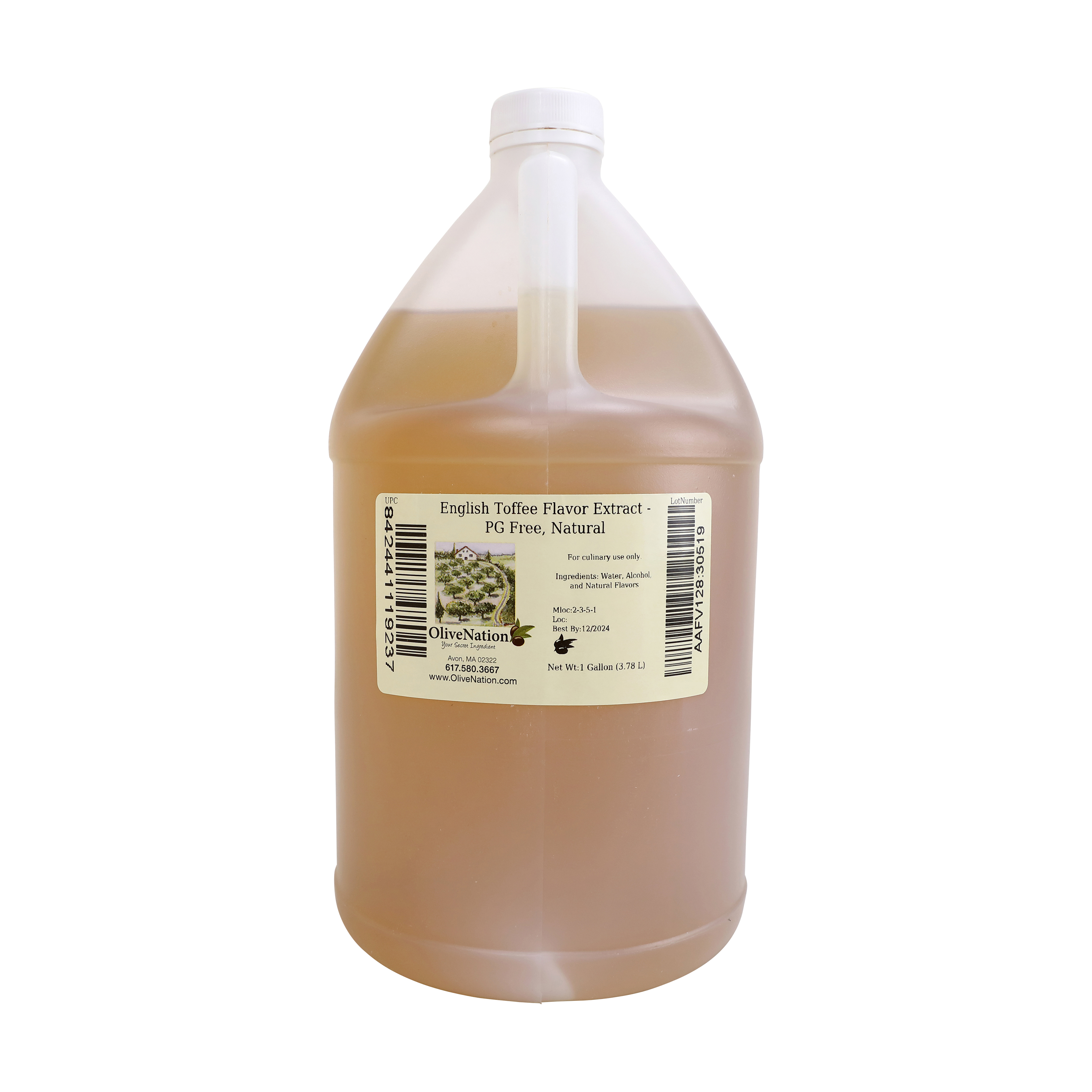 English Toffee Flavor Extract - PG Free, Natural