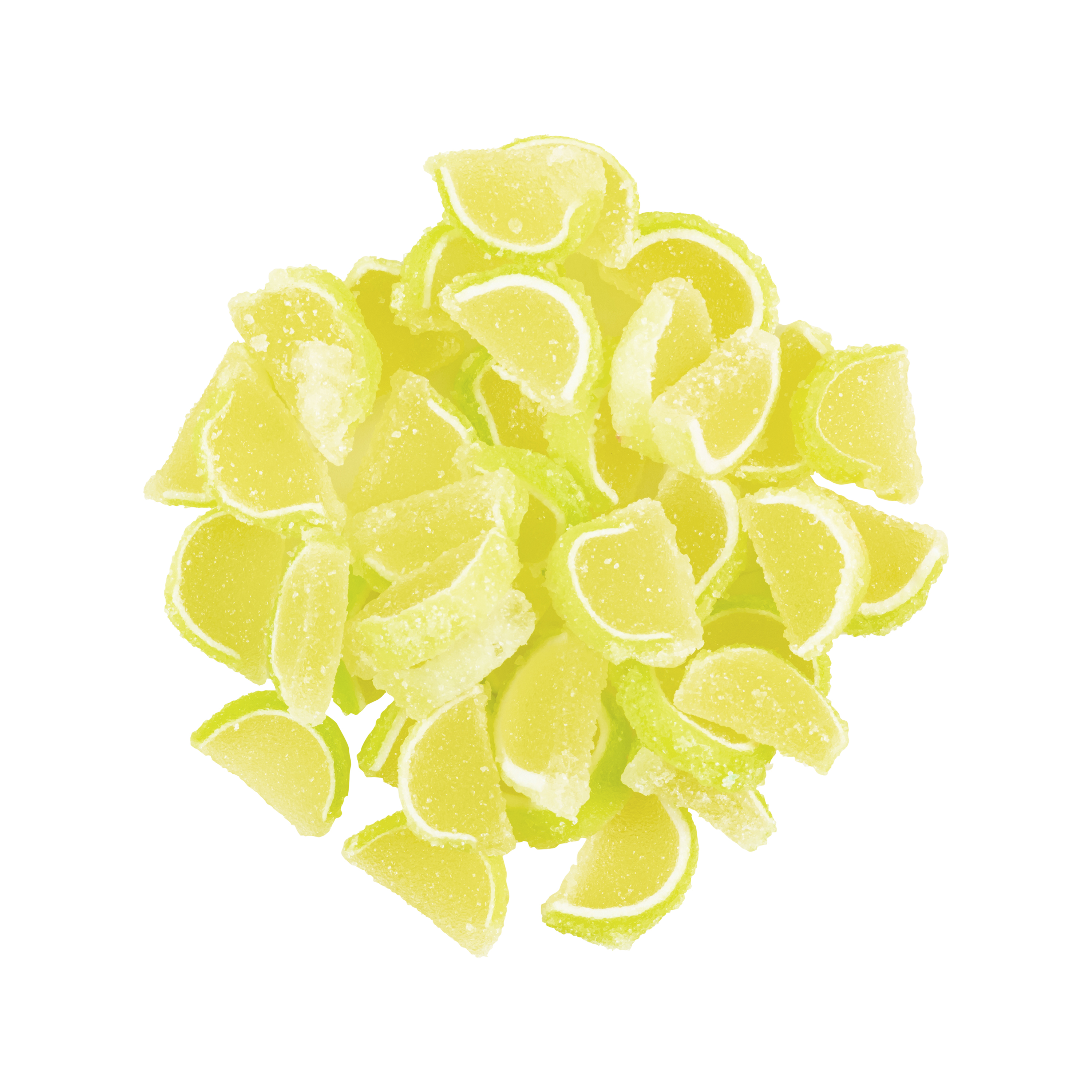 Green Key Lime Jelly Fruit Slices, Mini