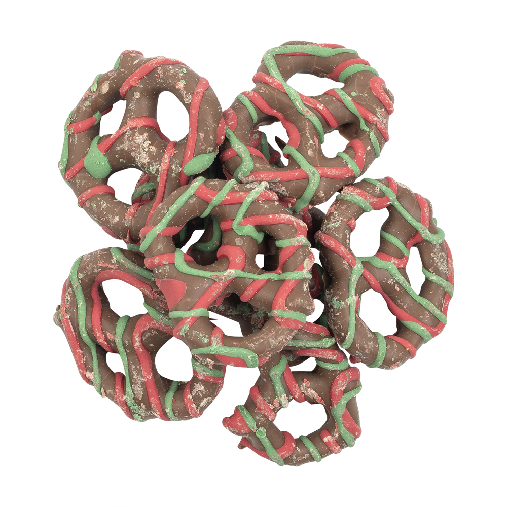 Christmas Drizzle Chocolate Pretzels