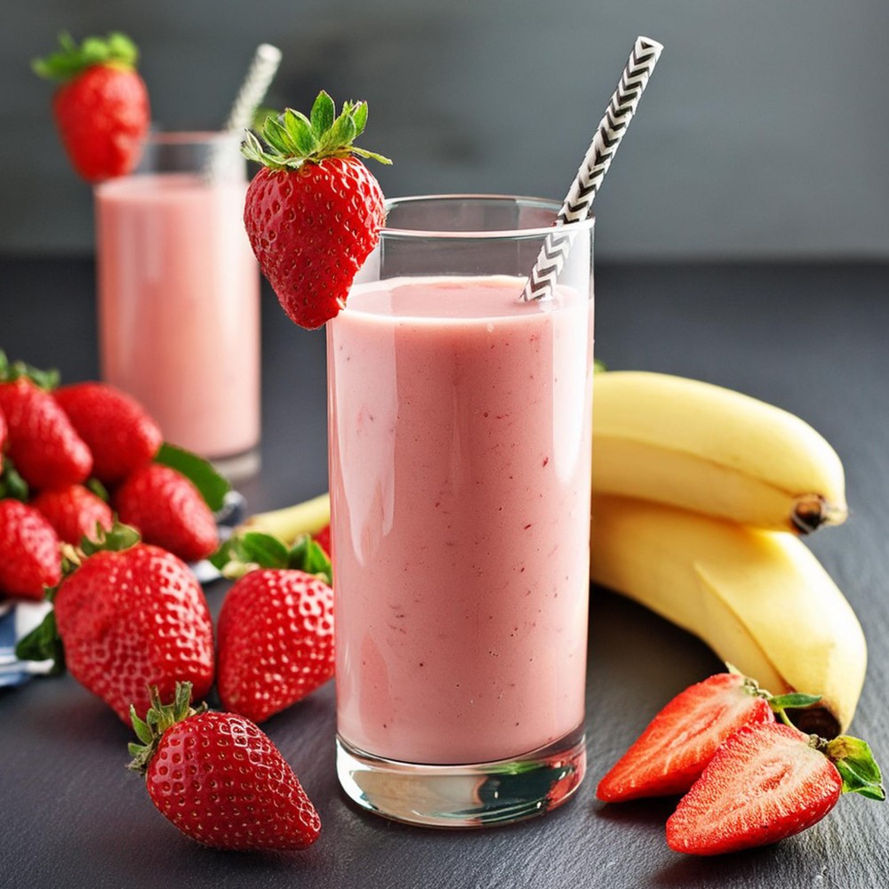 Strawberry Banana Smoothie Mix Powder