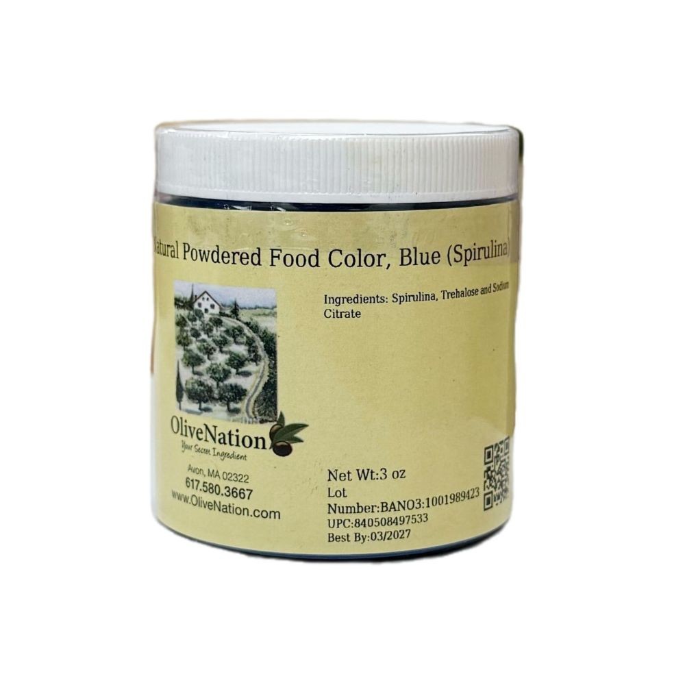 Natural Powdered Food Color, Blue (Spirulina)