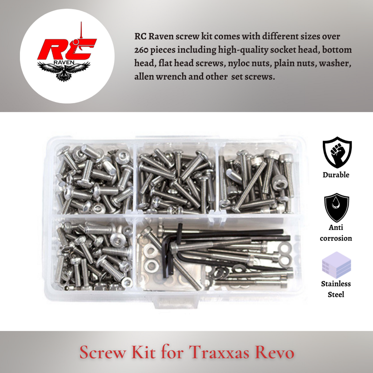 RC-Screws - high quality screw kits for RC-models of any k