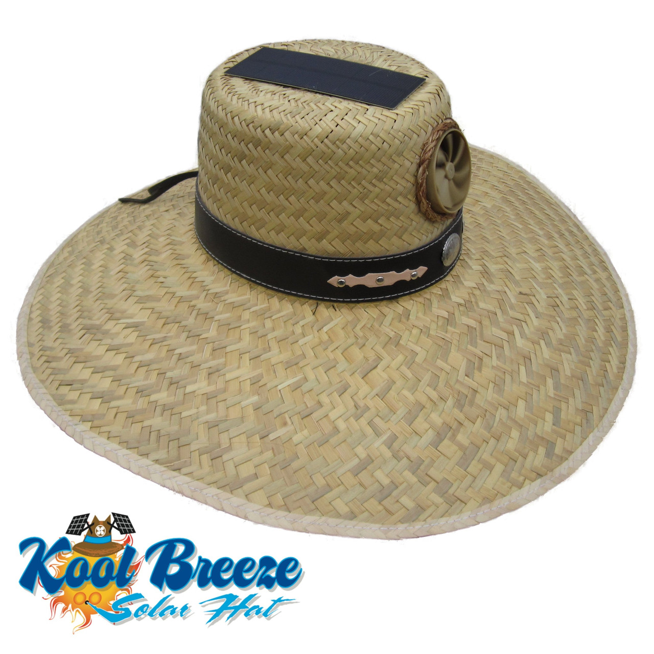 Kool Breeze Solar Hats Gardener Solar Straw Hat w. Band