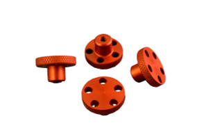 T-Maxx E-Maxx Orange Anodized Aluminum Knock Off Wheel Hub Nuts Set of 4 T-Maxx E-Maxx Orange Anodized Aluminum Knock Off Wheel Hub Nuts Set of 4