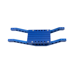 Emaxx 3906 original chassis bottom braces Blue anodized with free center skid Emaxx 3906 original chassis bottom braces Blue anodized with free center skid