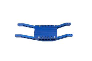 Tmaxx 4910 Classic chassis bottom braces Blue anodized with free center skid