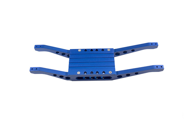 T-Maxx 4907 or 4908 BLUE Anodized Aluminum bottom braces with free center skid