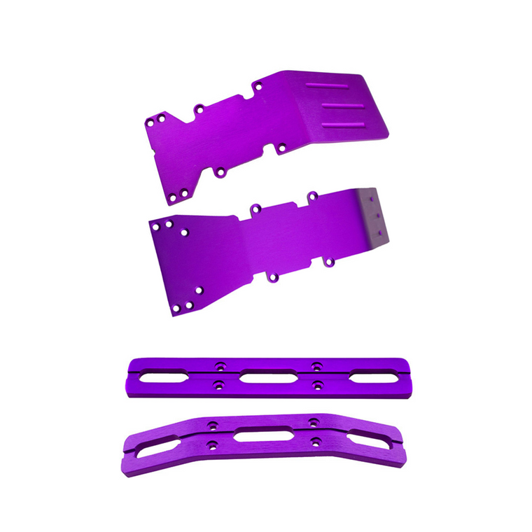 T-Maxx or E-Maxx Purple Anodized Skid Plate and Bumper