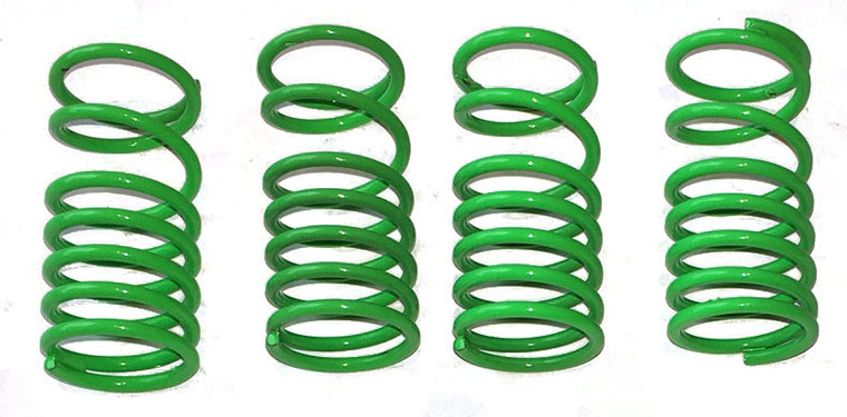  Traxxas Slayer and XO-1  green powder coated Dual Rate Shock Springs Set
