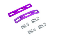 Revo 2.5 and 3.3 Purple Anodized Bumper Set With 4 Revo Dual Rate Springs