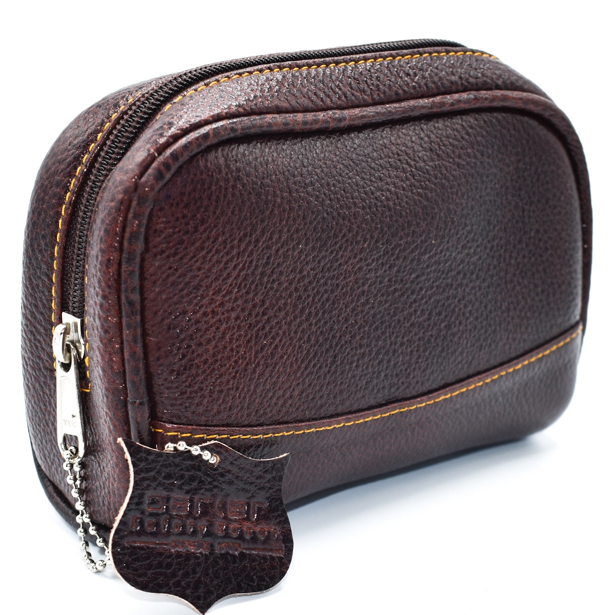 Deluxe Leather Small Toiletry Bag Dopp Kit from Parker