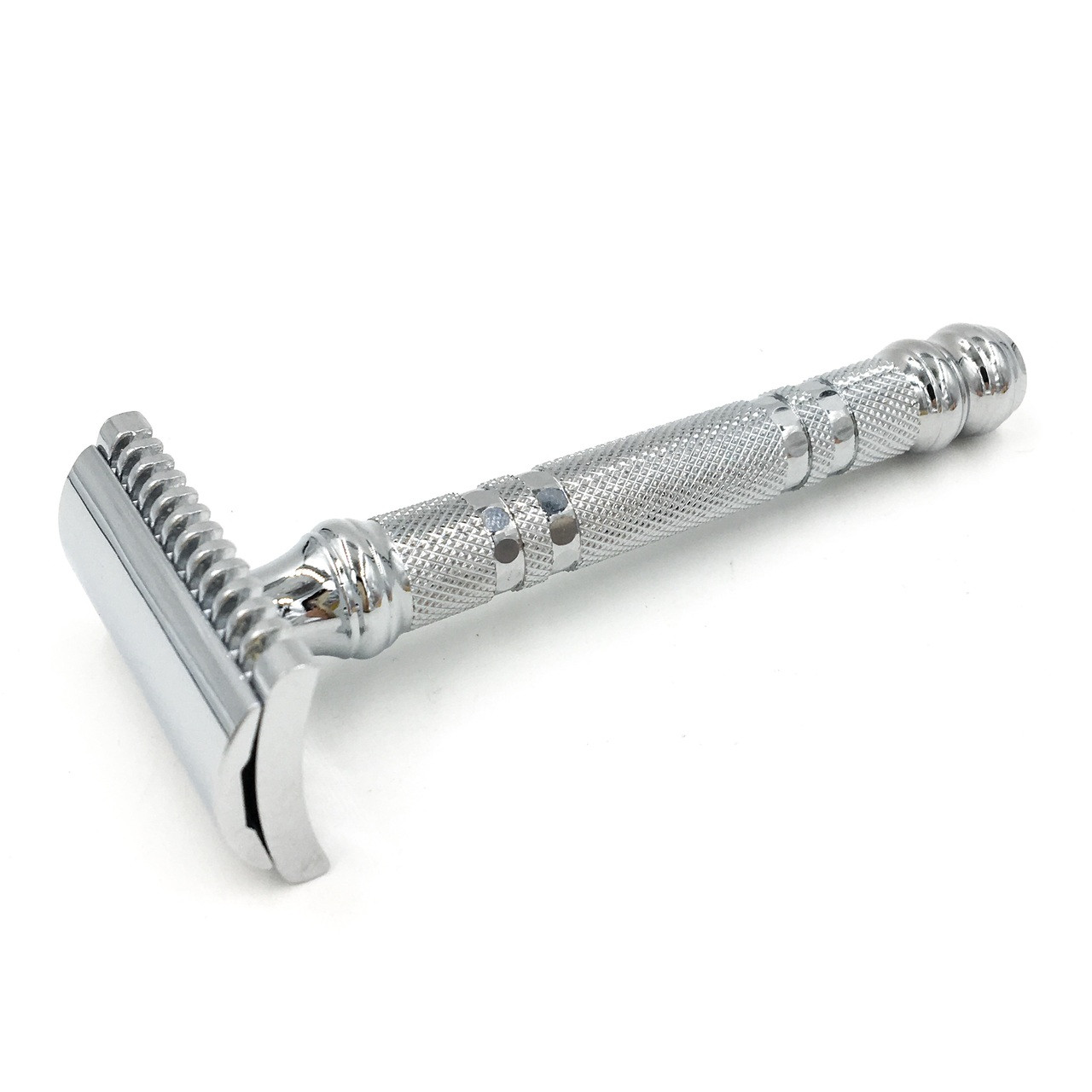 Parker 24C -Three Piece OPEN COMB Double Edge Safety Razor & 5 Blades