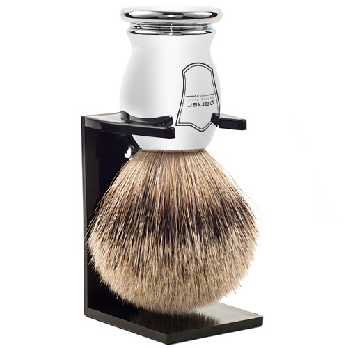 Parker Silvertip Badger Shaving Brush and Stand