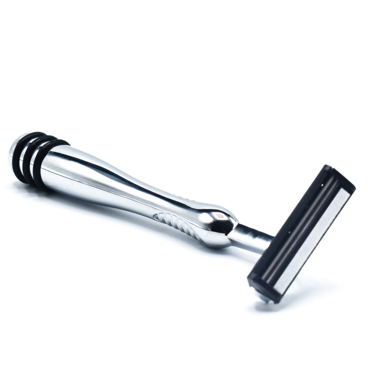 Heavyweight All Metal Chrome Trac II compatible Razor and 10 Personna