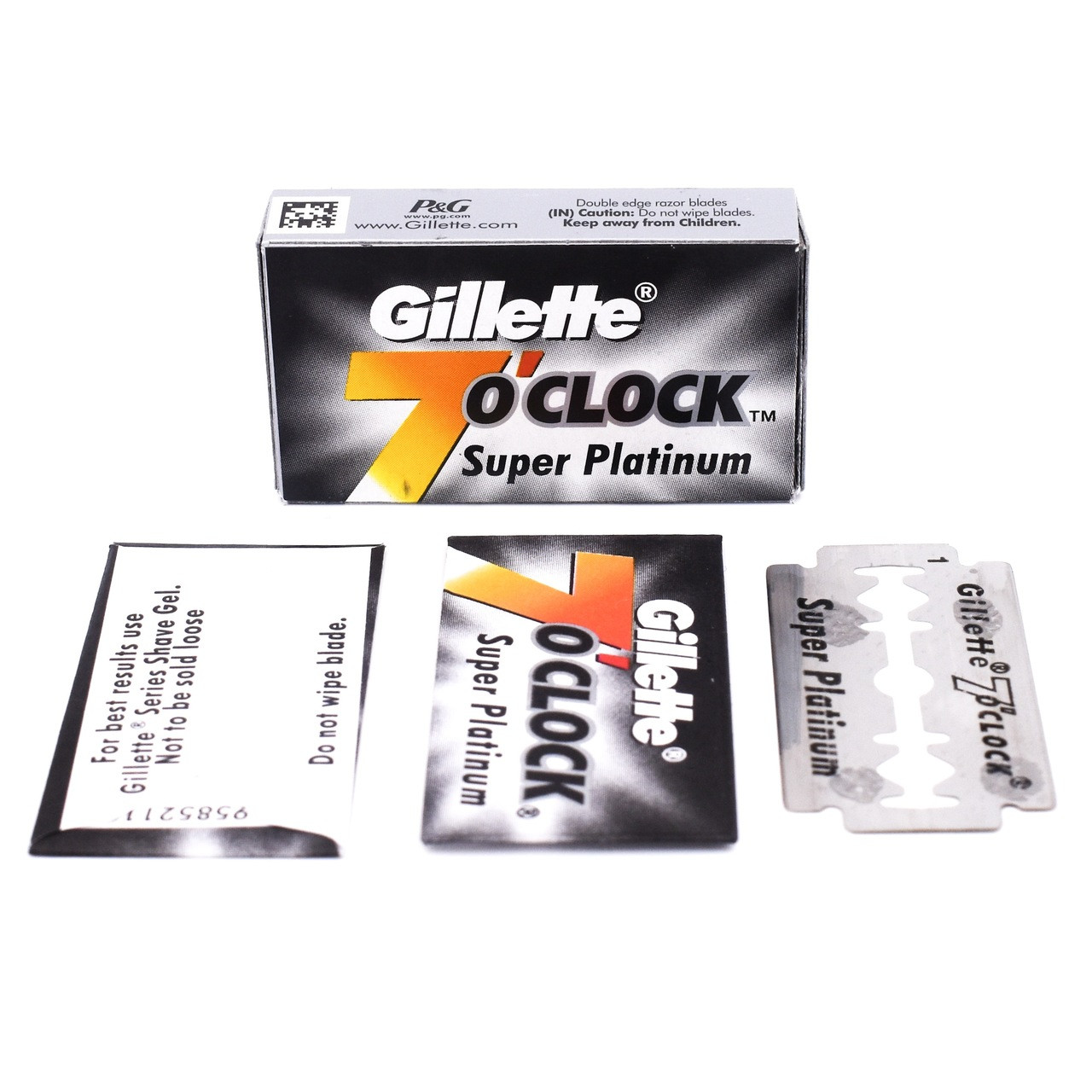 Gillette 7 O'Clock Super Platinum- 7 Count