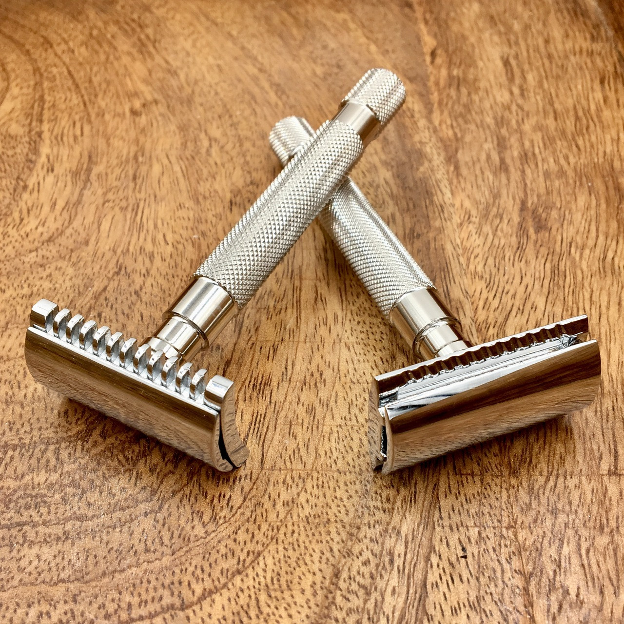 Parker 68S Stainless Steel Handle Safety Razor with Open Comb Head
