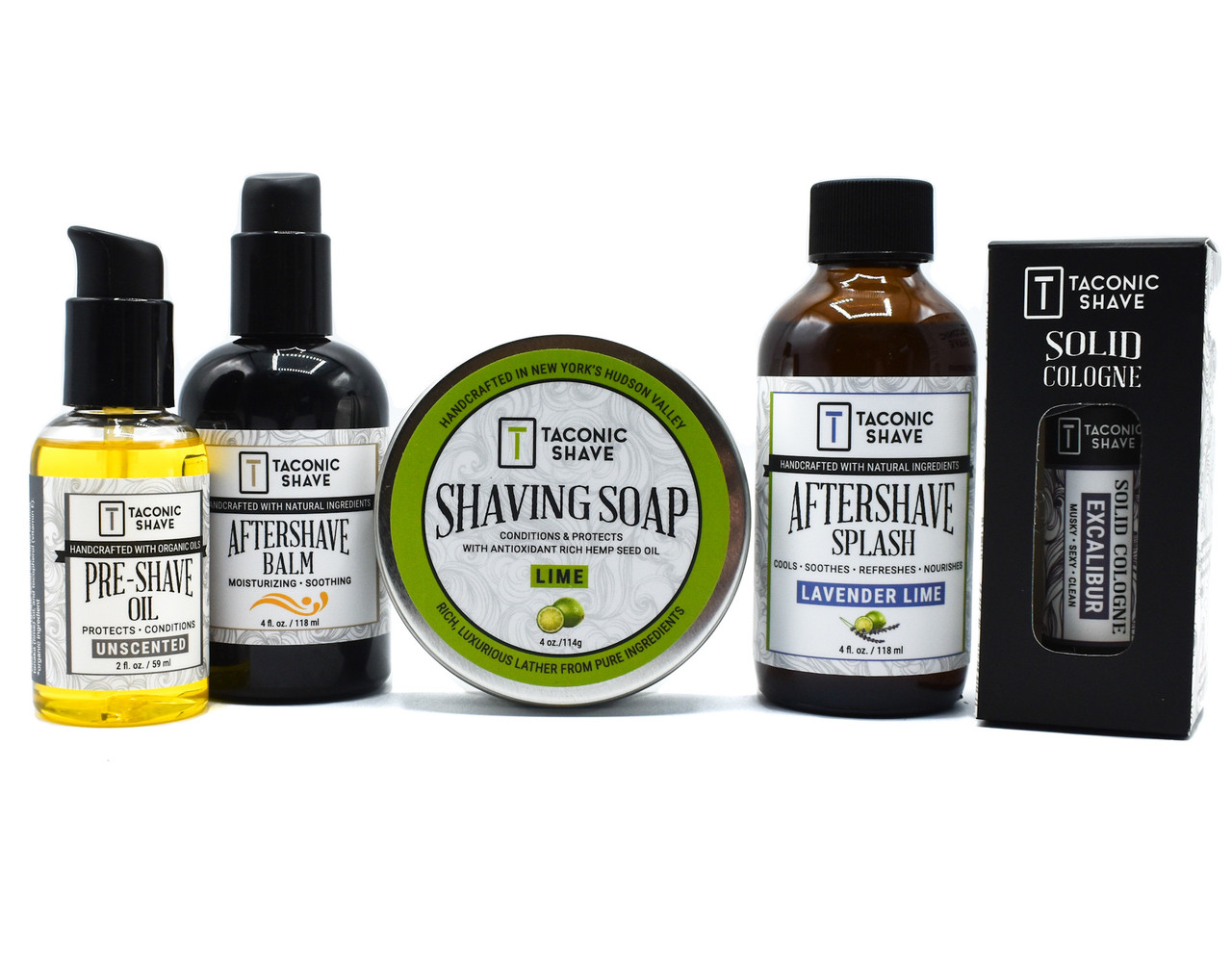 Taconic Shave Skin Care Gift Set with Shave Cream, Pre-Shave Oil