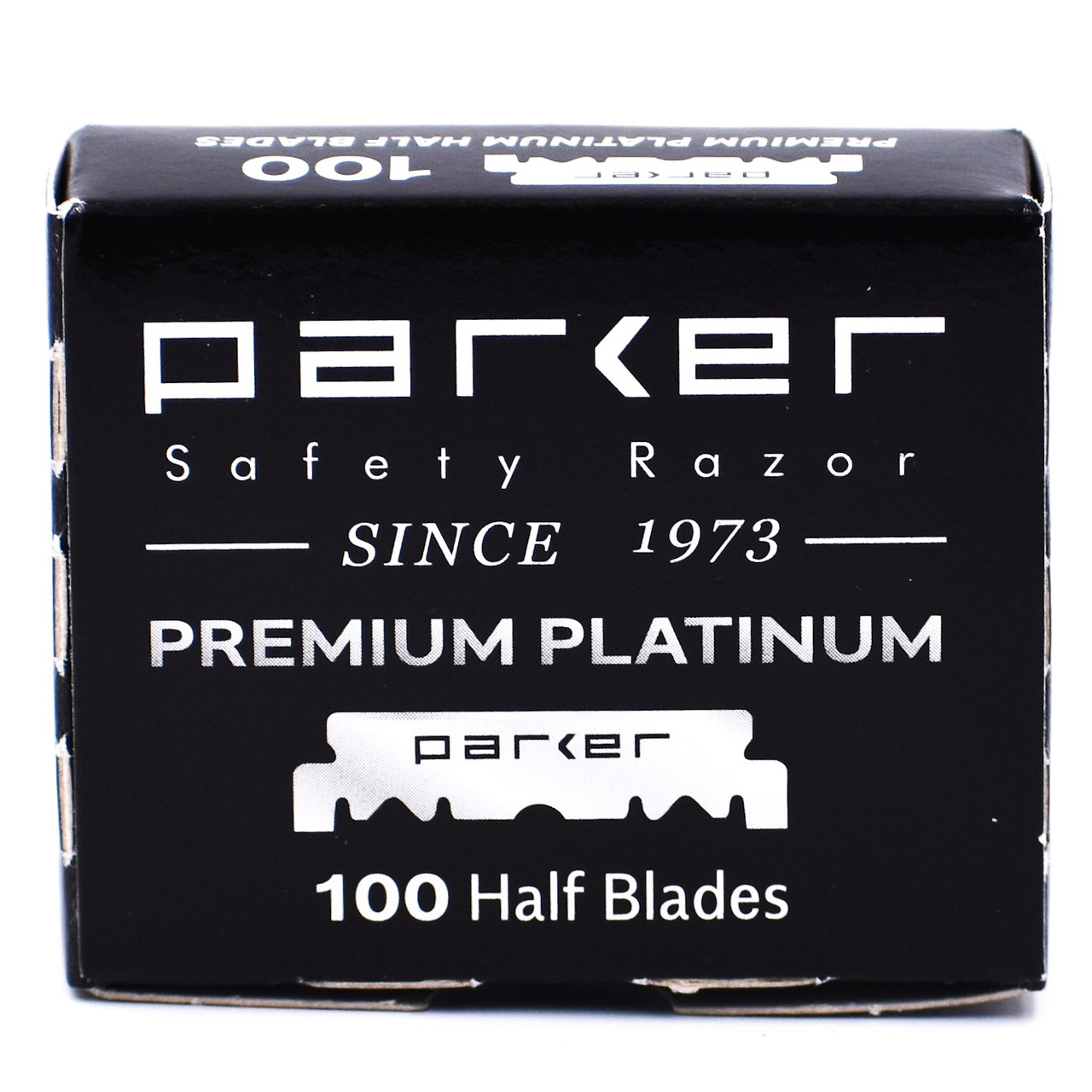 Parker Premium Platinum Half Blades for Barber Razors 100 Blades