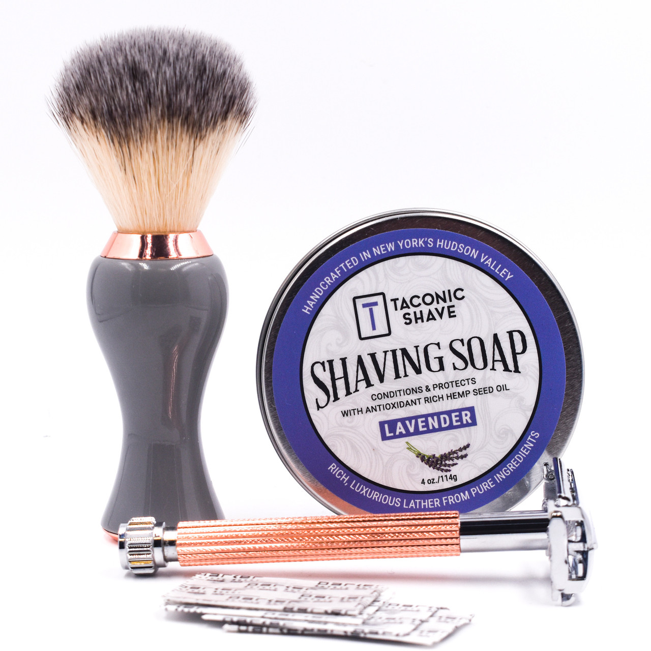 Parker & Taconic 29L-RG Women's Shave Set w/ Safety Razor, Shave