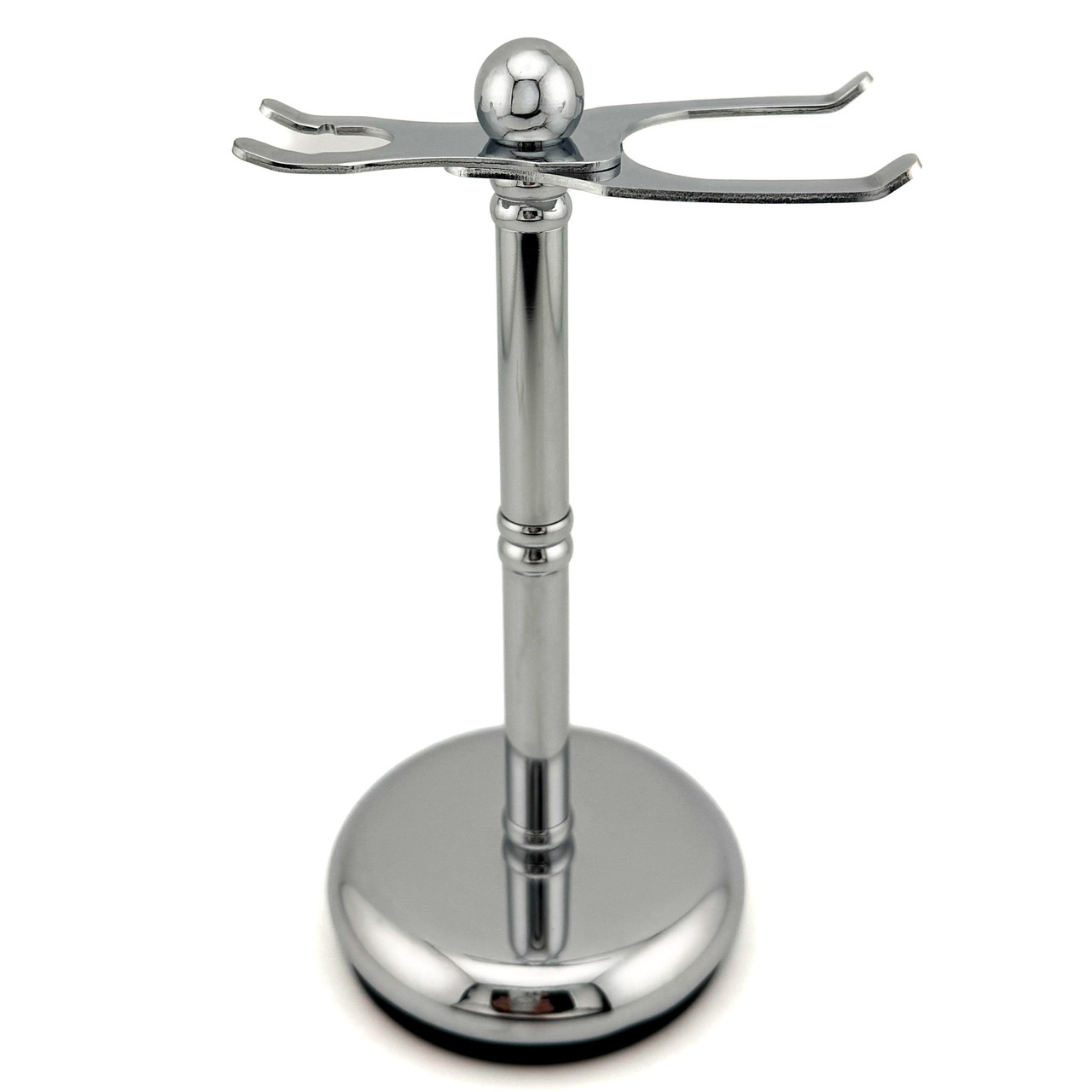 Parker Adjustable Deluxe Chrome Razor and Brush Shave Stand