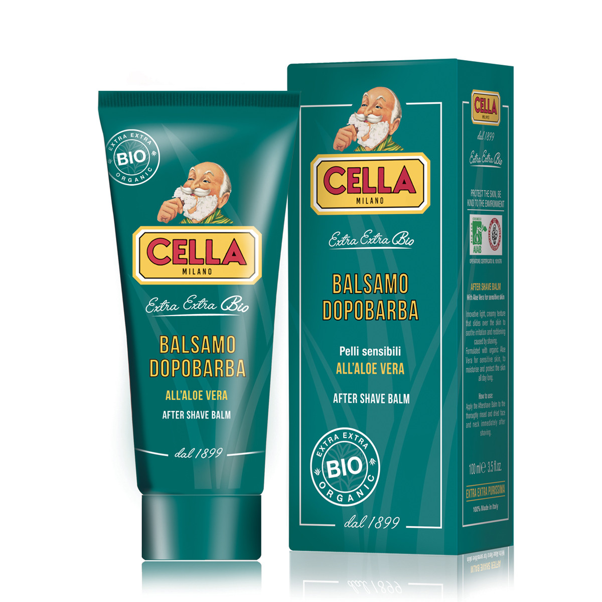 Cella Milano Organic Aloe Vera Aftershave Balm 100 ml