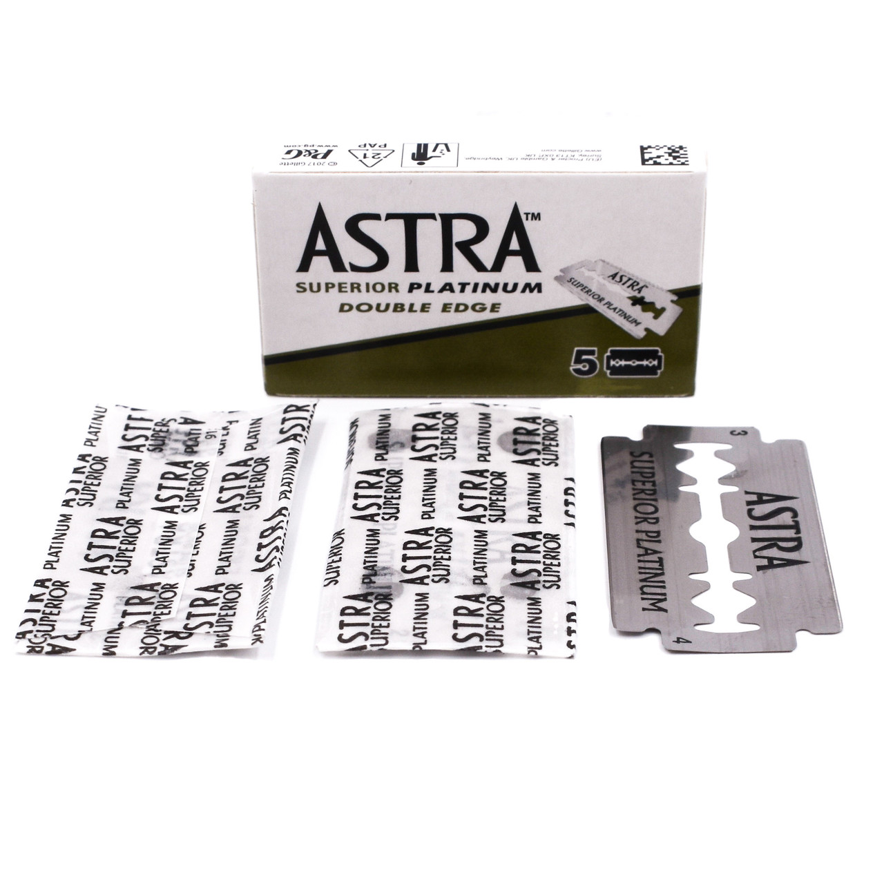 100 Astra Platinum Double Edge Safety Razor Blades