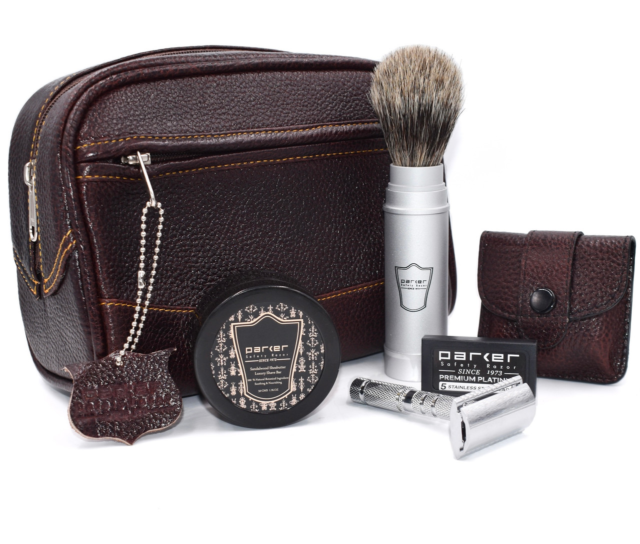 Parker 4-Piece Deluxe Travel Shave Kit