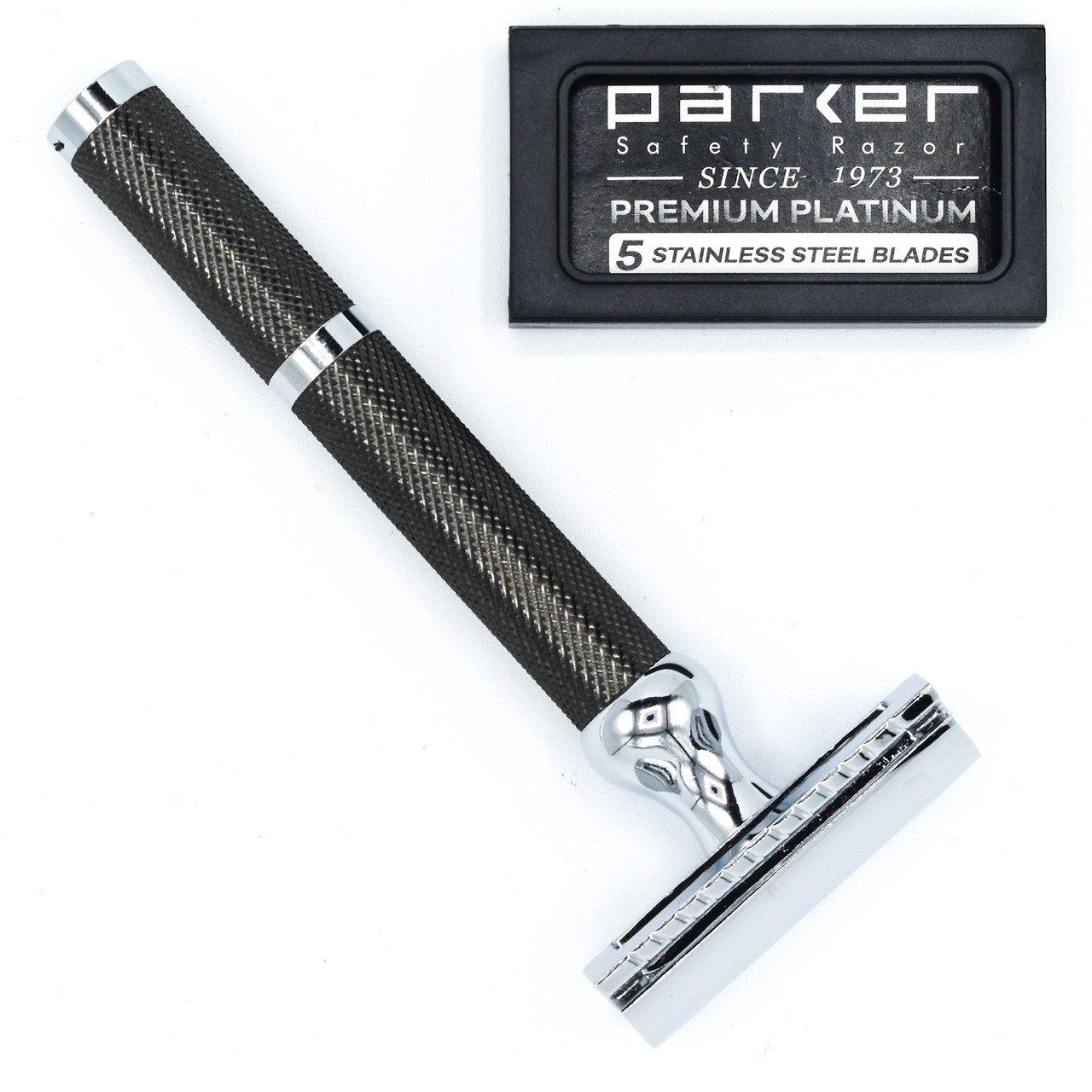 Parker 71R Double Edge Safety Razor & 5 Blades