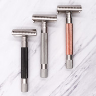 As seen in Men's Journal Parker's Semi-Slant Safety Razors one of The Best (and Most Innovative) Razors for a Close, Safe Shave