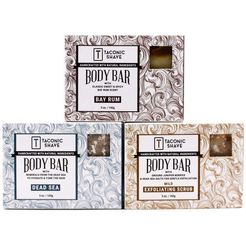 Taconic All Natural Body Cleansing Bar - Variety Pack (3)
