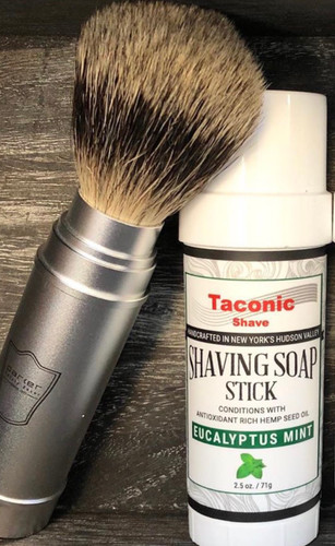 Shaving Soap & Brush, Eucalyptus Spearmint