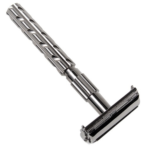 Parker 22R - Long Handle Butterfly Open Double Edge Safety Razor
