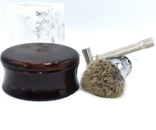 Genuine Mango Wood Shaving Soap Bowl Classic Style from Parker