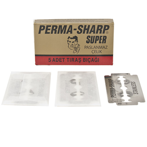 Perma-Sharp Double Edge Blades, 5 Count