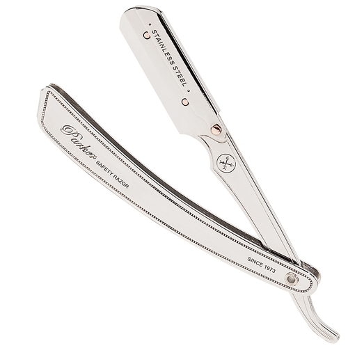 Parker SRX Stainless Steel Clip Type Straight Barber Razor