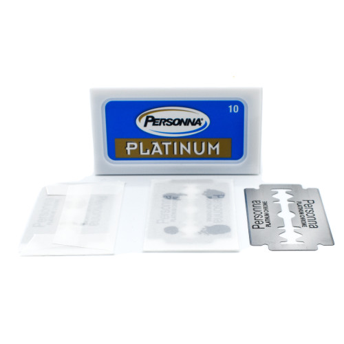 Personna Platinum Double Edge Safety Razor Blades- 200 Count (20 x 10)