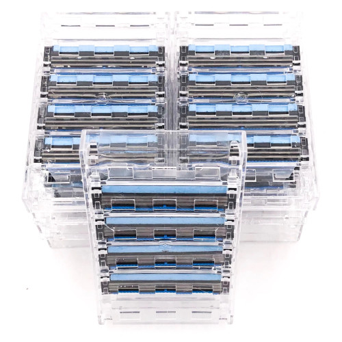 36 Triple Razor Cartridges Compatible with Sensor Models Made in USA - Taconic Shave